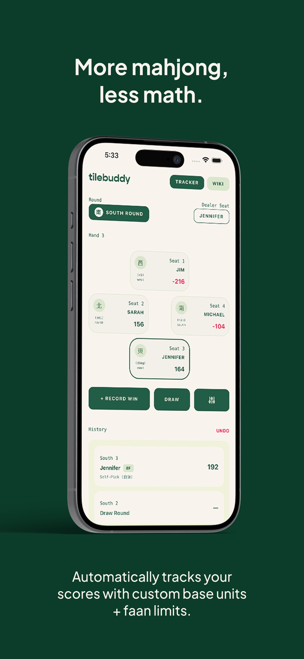 TileBuddy score tracker